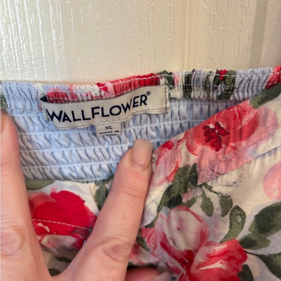 Wallflower Floral Milkmaid Cottagecore Mini Dress NWT Women’s Size XL Roses - Picture 7 of 15